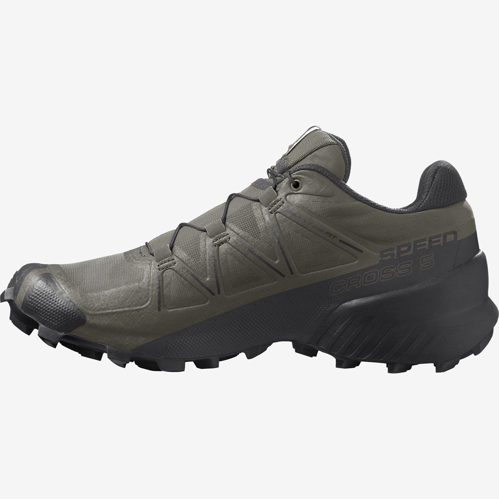 Salomon Trail Løbesko Herre Grøn - SPEEDCROSS 5 WIDE (ITDRZ-9718)